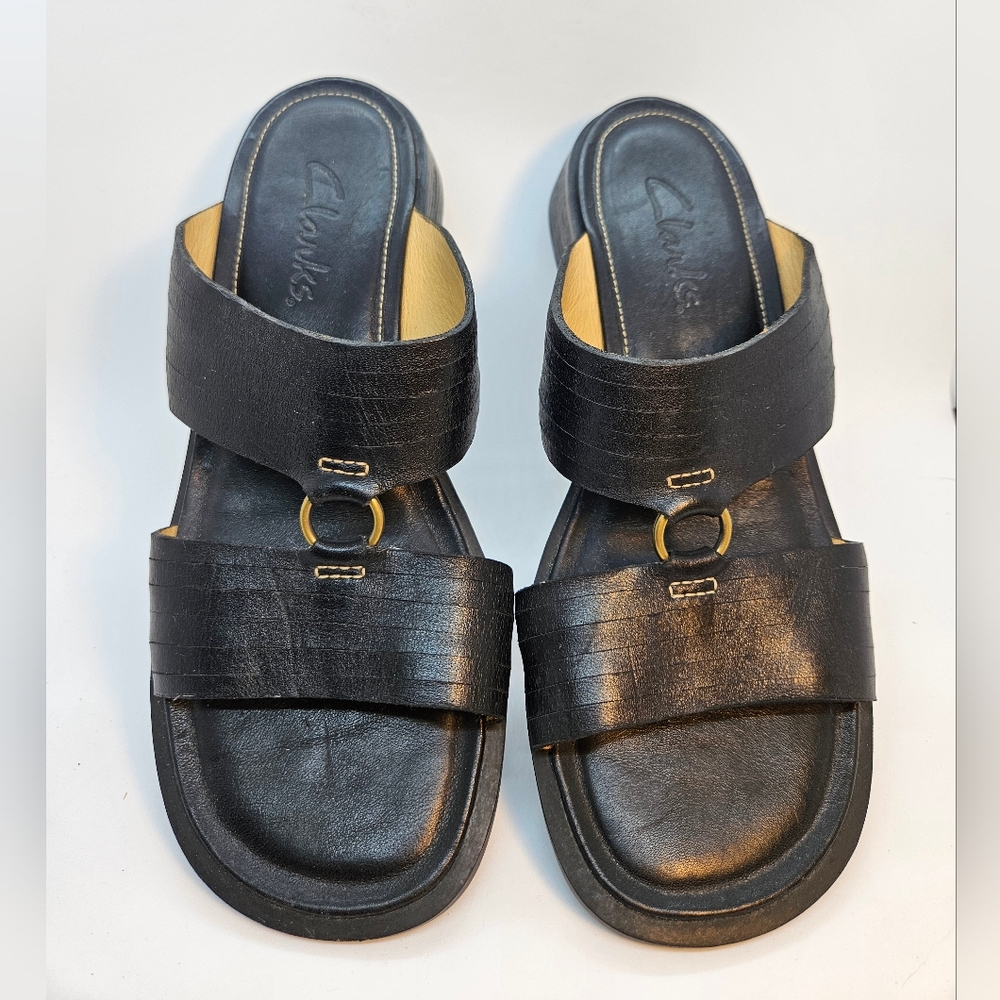 Clarks Black Sandals